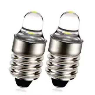 2x E10 LED Flashlight Bulbs